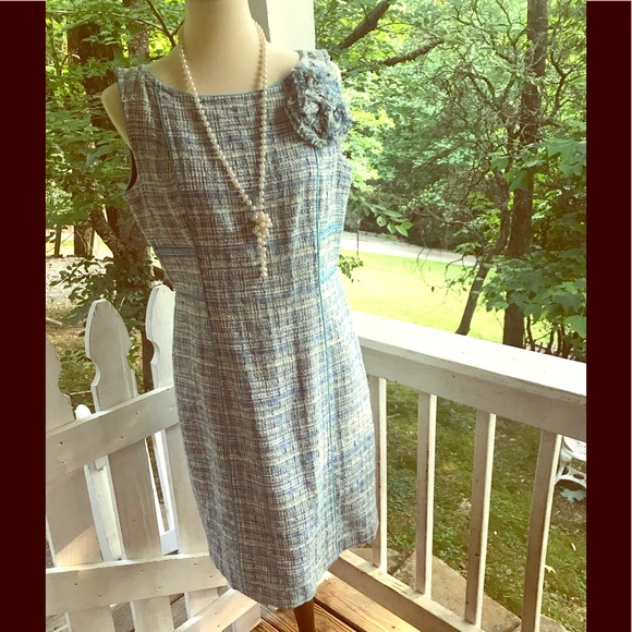 Madison Dresses & Skirts - Madison Pastel Tweed Vintage Look Shift Dress 12